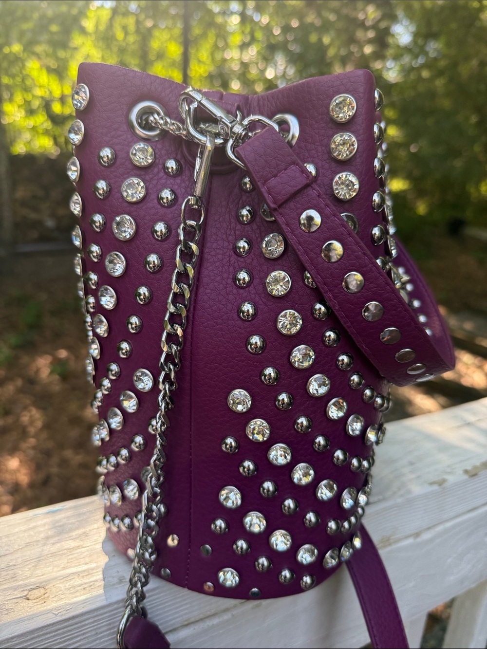 Purple Rhinestone Bag - Picture 4 of 5